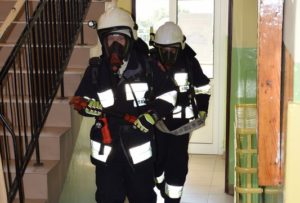 Ćwiczenia strażaków w Sobolowie